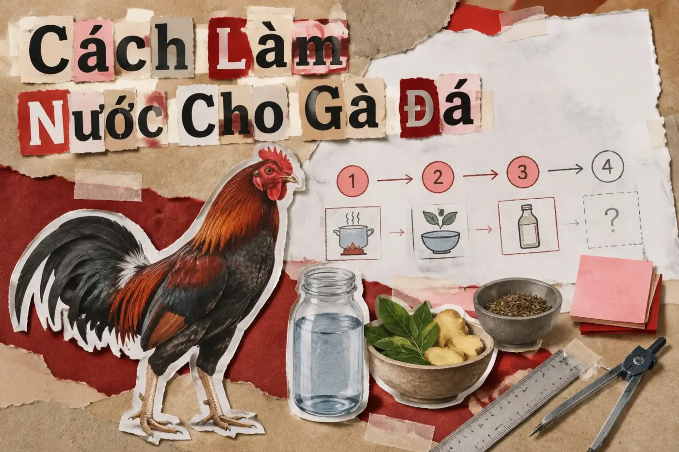 Như bất kỳ loài động vật nào, nước là yếu tố sống còn đối với gà đá - Cách Làm Nước Cho Gà Đá