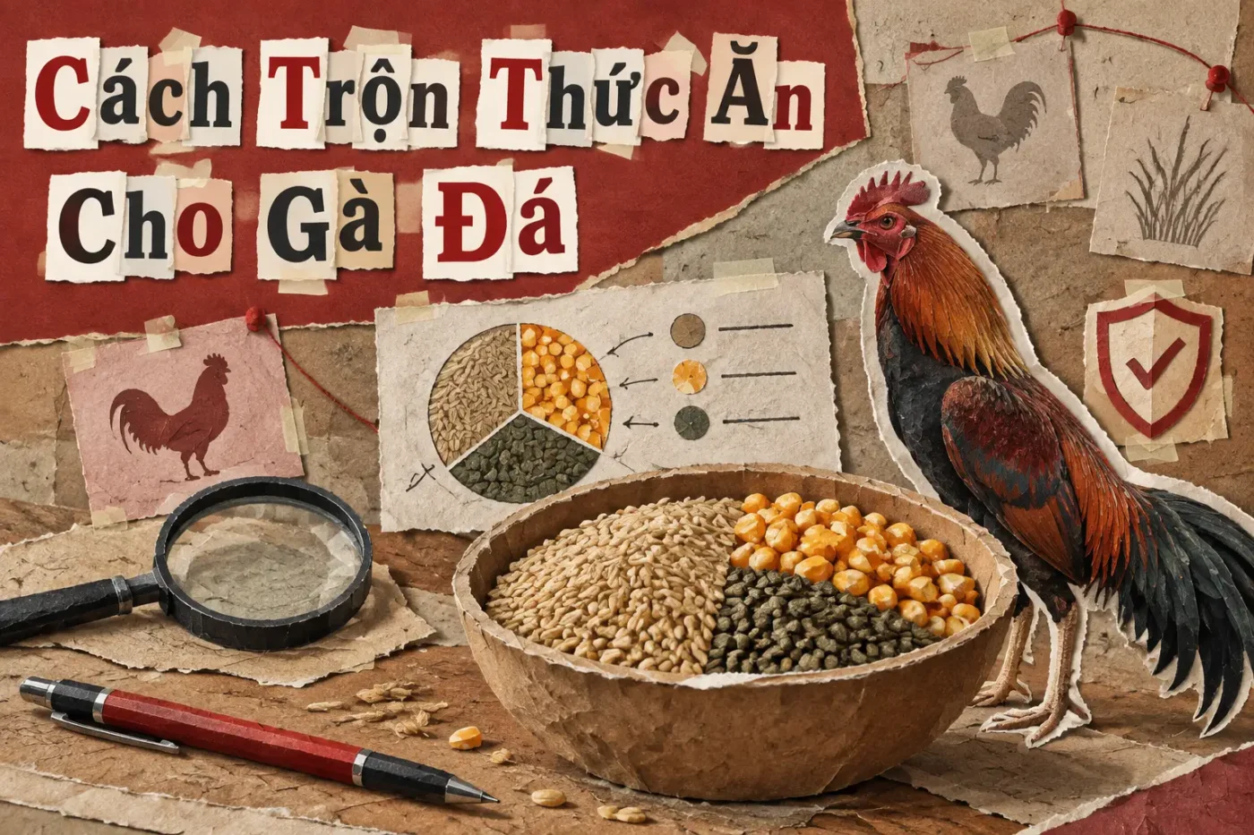 Gà đá cần một chế độ dinh dưỡng phù hợp để duy trì sức khỏe và hiệu suất thi đấu - Cách Trộn Thức Ăn Cho Gà Đá