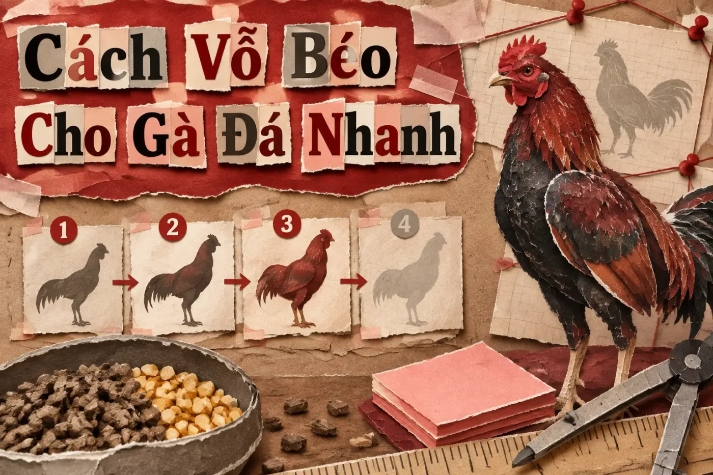 Cách Vỗ Béo Cho Gà Đá Nhanh Nhất: Bí Quyết Chăm Sóc Đặc Biệt